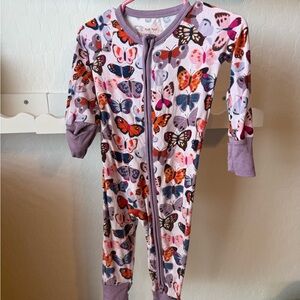 Little Sleepies Butterfly Kisses Zippy